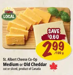 Farm Boy St. Albert Cheese Co-Op Medium or Old Cheddar offer