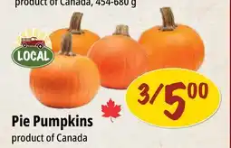 Farm Boy Pie Pumpkins offer