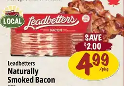 Farm Boy Leadbetters Naturally Smoked Bacon offer