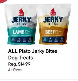 Petvalu ALL Plato Jerky Bites Dog Treats offer