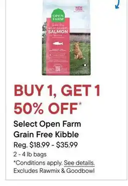 Petvalu Select Open Farm Grain Free Kibble offer