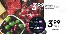 Sobeys SAN DANIELE Prosciutto or Rustico Genoa Salami offer