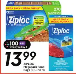 Sobeys ZIPLOC Megapack Food Bags offer