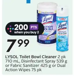 Sobeys LYSOL Toilet Bowl Cleaner offer