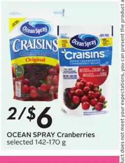 Sobeys OCEAN SPRAY Cranberries offer