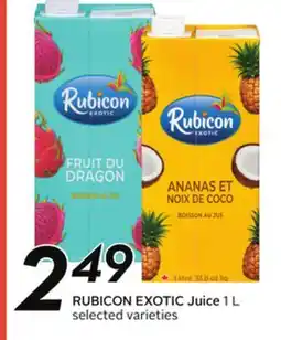 Sobeys RUBICON EXOTIC Juice offer