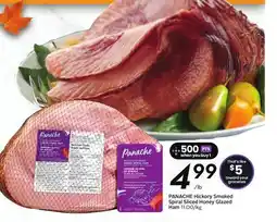 Sobeys PANACHE Hickory Smoked Spiral Sliced Honey Glazed Ham offer