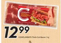Sobeys COMPLIMENTS Thick Cut Bacon offer
