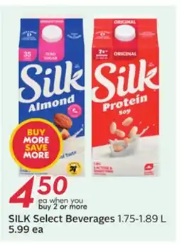 Sobeys SILK Select Beverages offer