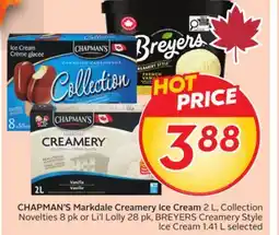Sobeys CHAPMAN'S Markdale Creamery Ice Cream offer