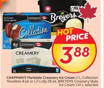 Sobeys CHAPMAN'S Markdale Creamery Ice Cream offer