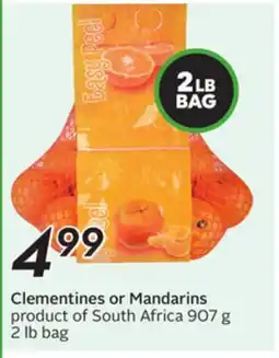 Sobeys Clementines or Mandarins offer