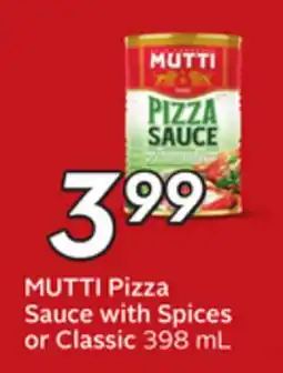 Sobeys MUTTI Pizza Sauce with Spices offer