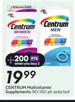 Sobeys CENTRUM Multivitamin Supplements offer