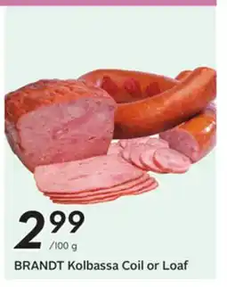 Sobeys BRANDT Kolbassa Coil or Loaf offer