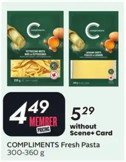 Sobeys COMPLIMENTS Fresh Pasta offer