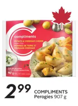 Sobeys COMPLIMENTS Perogies offer