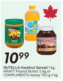 Sobeys NUTELLA Hazelnut Spread or COMPLIMENTS Honey offer