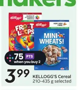 Sobeys KELLOGG'S Cereal offer