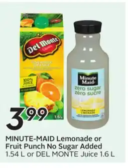 Sobeys MINUTE-MAID Lemonade or Fruit Punch offer