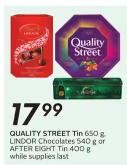 Sobeys QUALITY STREET Tin offer