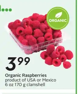 Sobeys Organic Raspberries offer