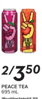 Sobeys PEACE TEA offer
