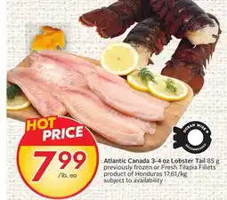 Sobeys Atlantic Canada 3-4 oz Lobster Tail offer