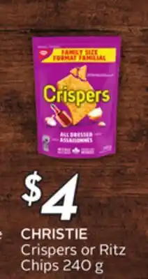 Sobeys CHRISTIE Crispers or Ritz Chips offer