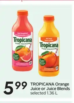 Sobeys TROPICANA Orange Juice or Juice Blends offer