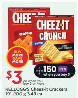 Sobeys KELLOGG'S Cheez-it Crackers offer