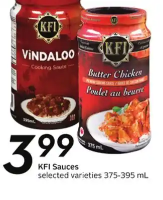 Sobeys KFI Sauces offer