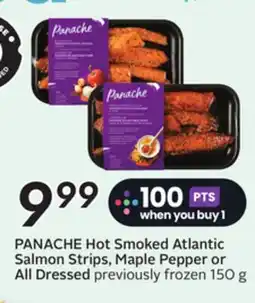 Sobeys PANACHE Hot Smoked Atlantic Salmon Strips, Maple Pepper or All Dressed offer