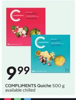 Sobeys COMPLIMENTS Quiche available offer