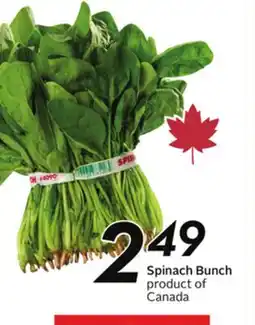Sobeys Spinach Bunch offer