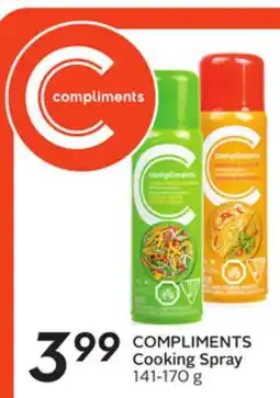 Sobeys COMPLIMENTS Cooking Spray offer