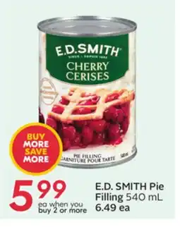 Sobeys E. D. SMITH Pie Filling offer