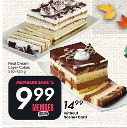 Sobeys Real Cream Layer Cakes offer