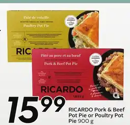 Sobeys RICARDO Pork & Beef Pot Pie or Poultry Pot Pie offer
