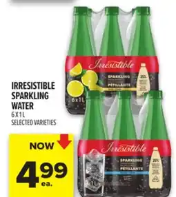 Metro IRRESISTIBLE SPARKLING WATER offer