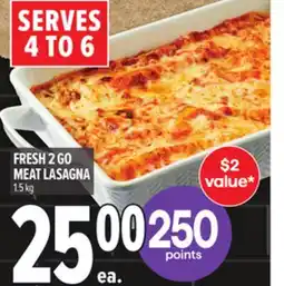 Metro FRESH 2 GO MEAT LASAGNA offer