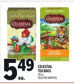 Metro CELESTIAL TEA BAGS offer