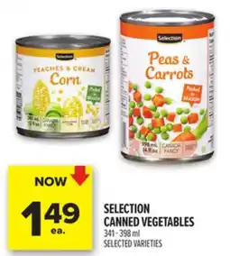 Metro SELECTION CANNED VEGETABLES offer