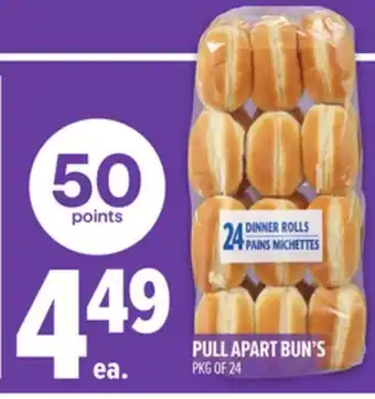 Metro PULL APART BUN'S offer