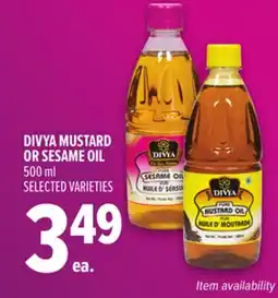 Metro DIVYA MUSTARD OR SESAME OIL offer