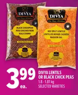 Metro DIVYA LENTILS OR BLACK CHICK PEAS offer