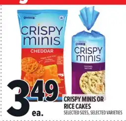 Metro QUAKER CRISPY MINIS OR RICE CAKES offer