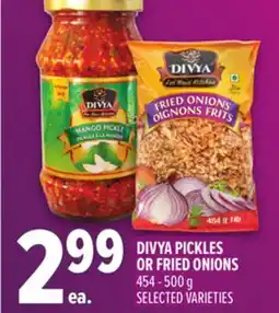 Metro DIVYA PICKLES OR FRIED ONIONS offer