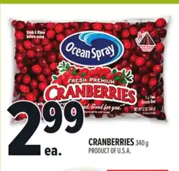 Metro OCEAN SPRAY CRANBERRIES offer
