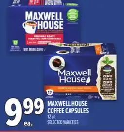 Metro MAXWELL HOUSE COFFEE CAPSULES offer
